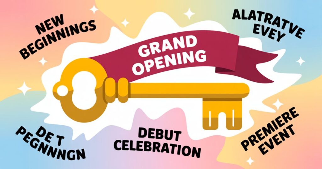 9 Other Ways to Say "Grand Opening"