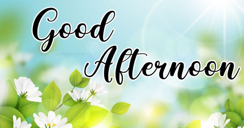 Good Afternoon
