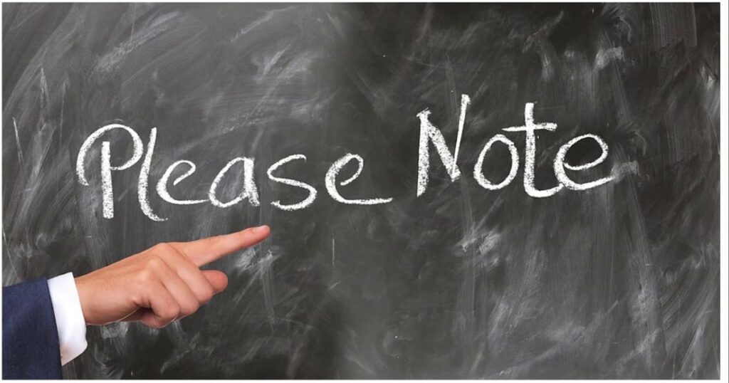 Other Ways to Say “Please Note”