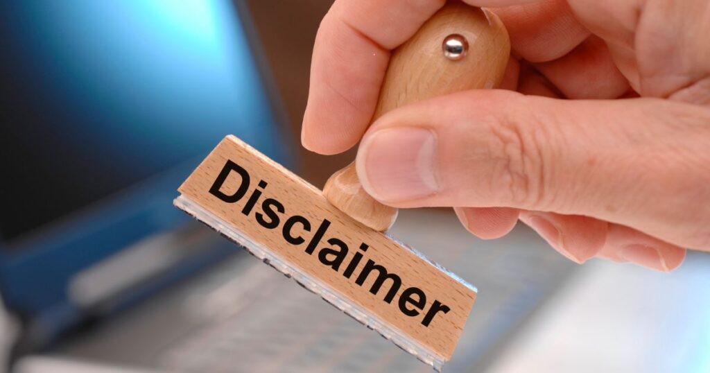 Playful Disclaimers