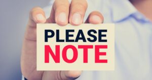 Please Note