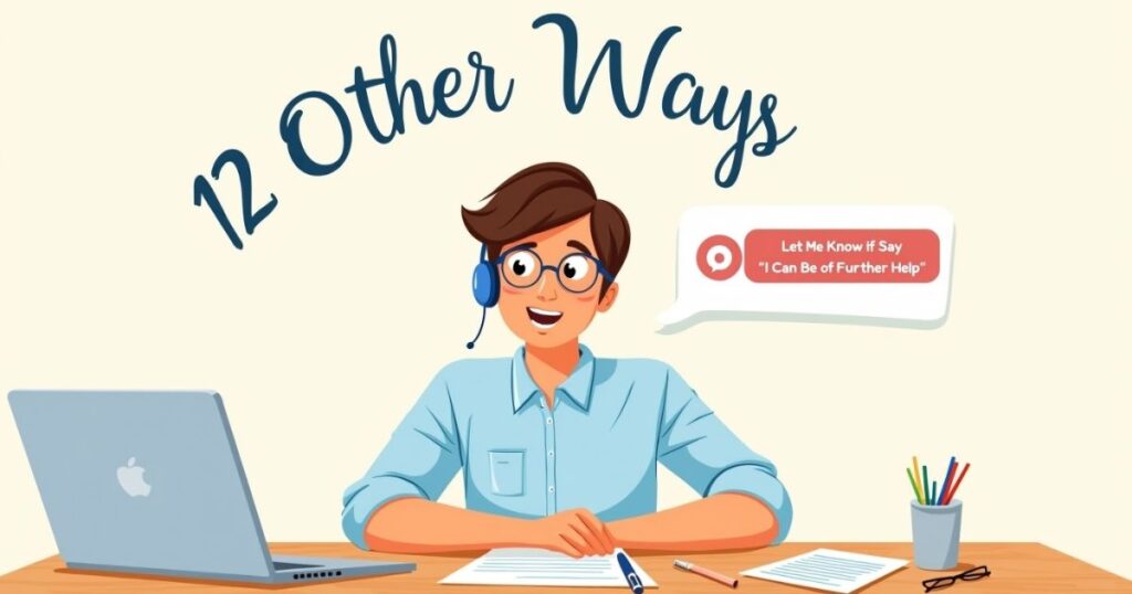 12 Other Ways to Say “Let Me Know if I Can Be of Further Help”